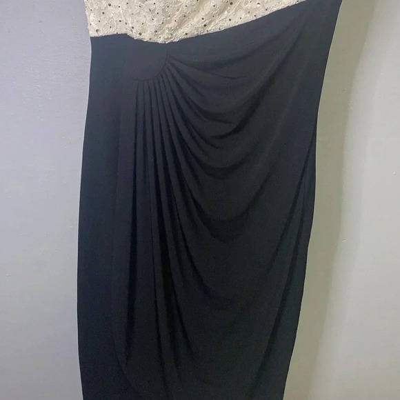 Connected Apparel Wrap Dress Black and White size 6 - Picture 6 of 9